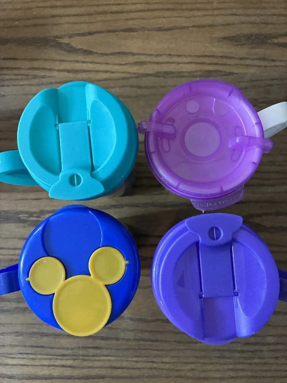 Walt Disney World Resort Reusable Refillable 16oz Mug; Lot of 4; Assorted